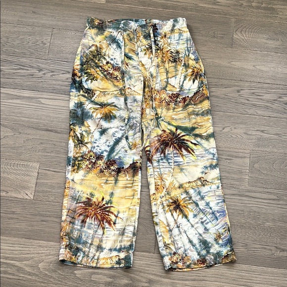 Lucky Beach | Vintage Tropical Hawaiian Hula Wear Paradise Pants Size Small - Picture 1 of 14